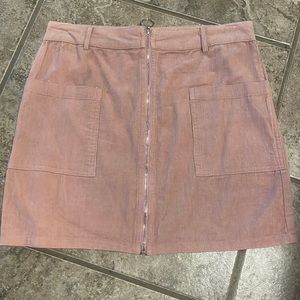 Medium Pink Corduroy Skirt (P160)
